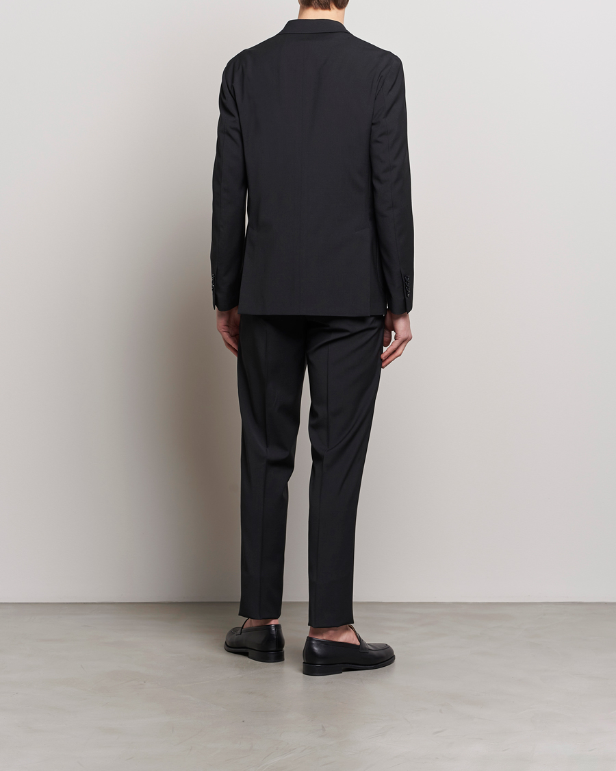 Heren | Pakken | Lardini | Travellers Soft Wool Suit Black