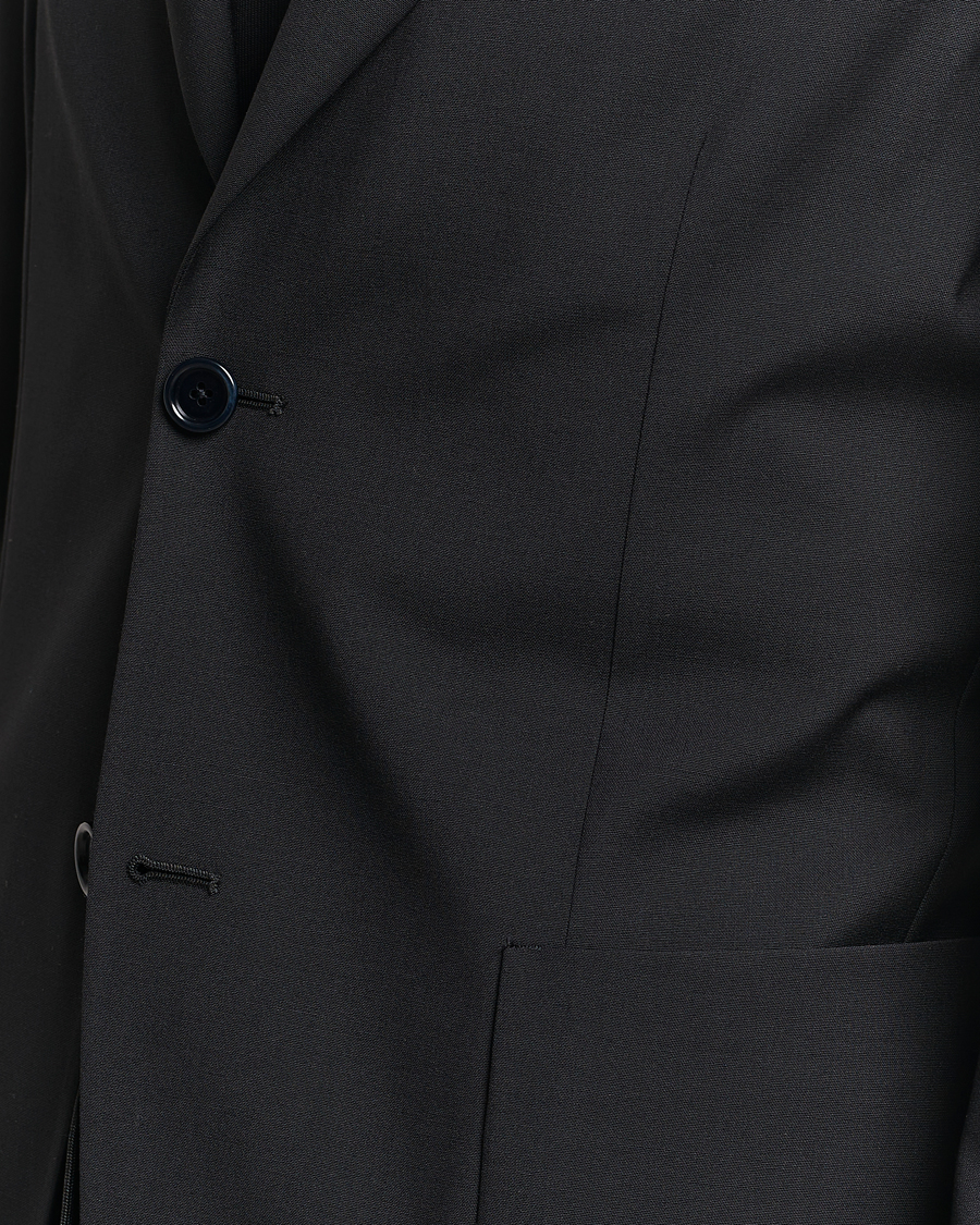 Heren | Pakken | Lardini | Travellers Soft Wool Suit Black