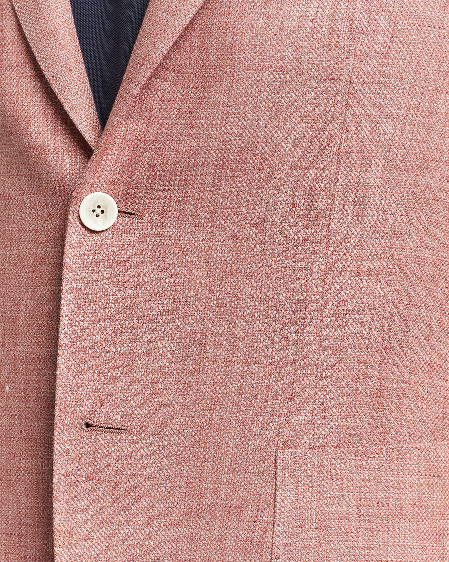 Heren | Blazers | Lardini | Wool/Linen Patch Pocket Blazer Soft Red