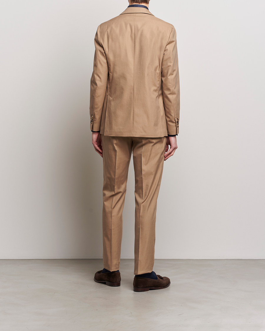 Heren | Pakken | Lardini | Solaro Cotton Suit Light Brown