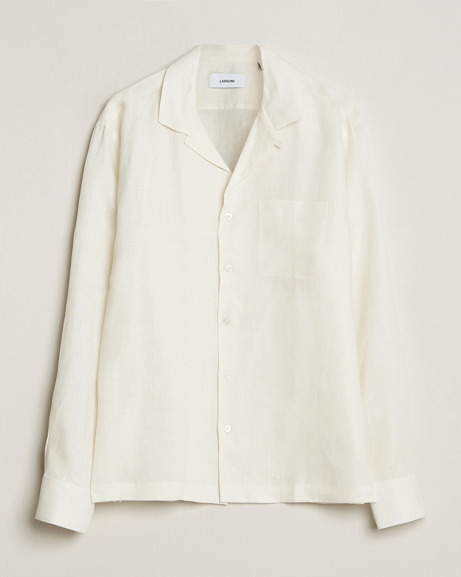 Heren | Overhemden | Lardini | Klop Linen Shirt Off White