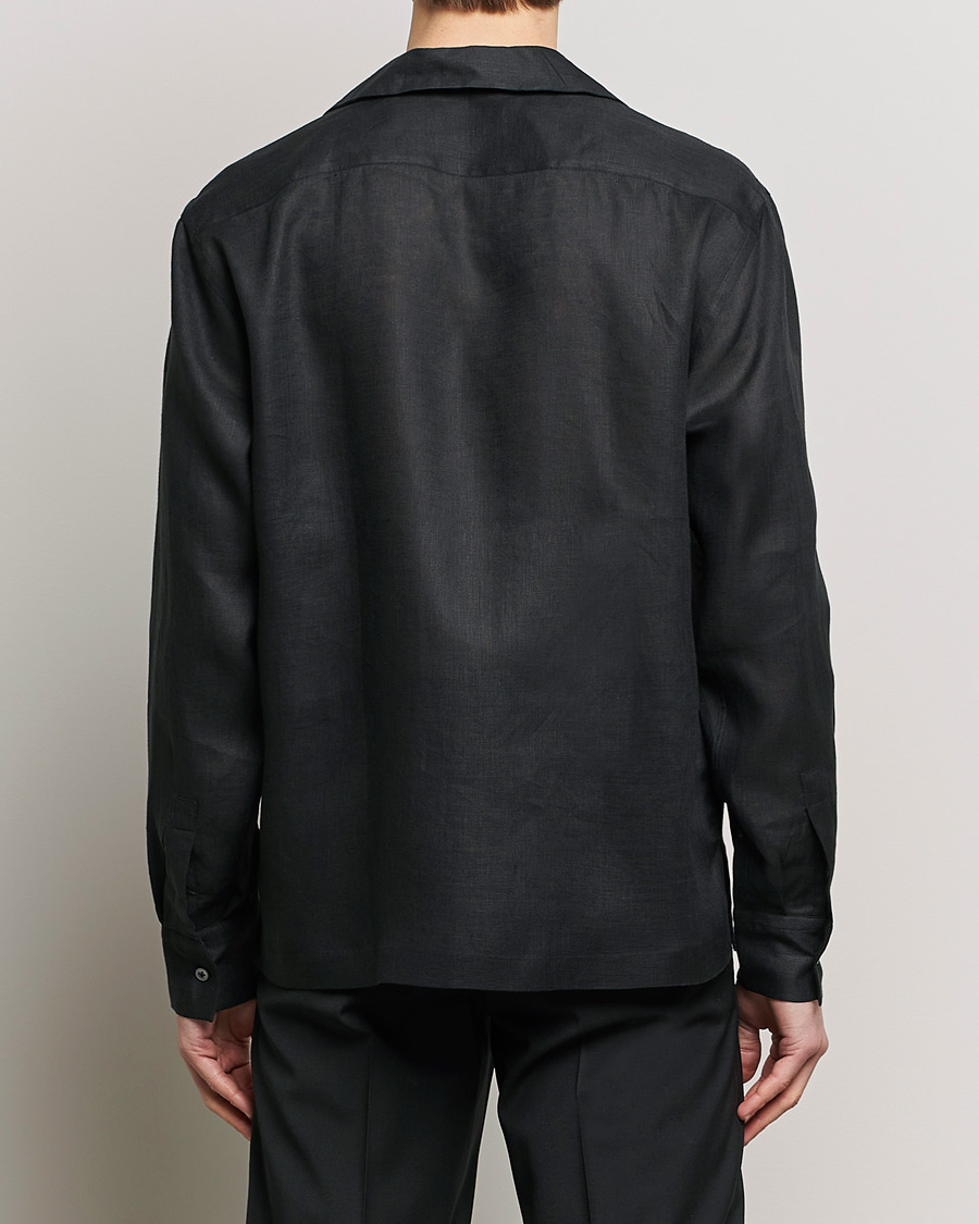 Heren | Overhemden | Lardini | Klop Linen Shirt Black