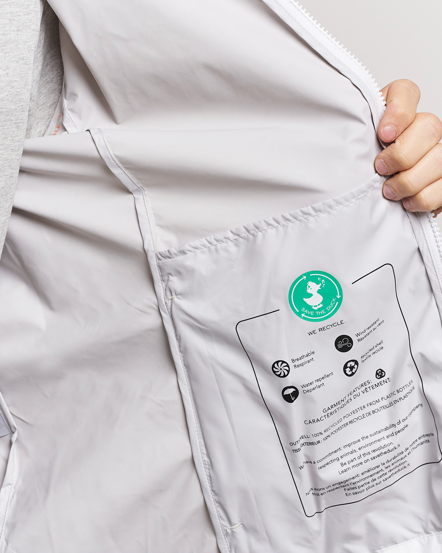 Heren | Jassen | Save The Duck | Zayn Lightweight Recycled Water Repellent Jacket White