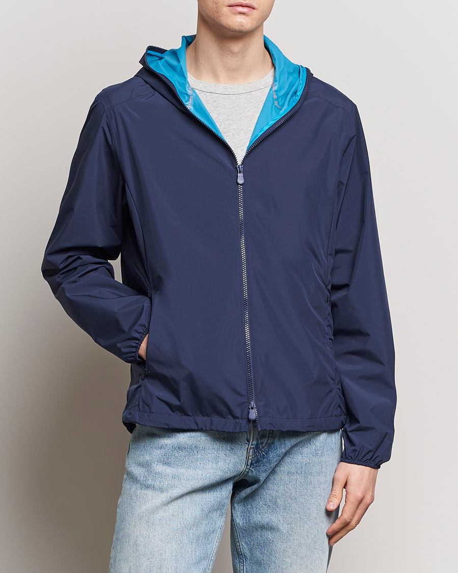 Heren | Klassieke jassen | Save The Duck | Zayn Lightweight Recycled Water Repellent Jacket Navy