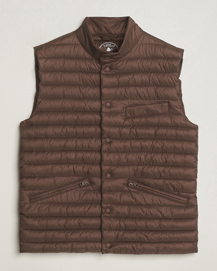 Heren | Jassen | Save The Duck | Aiko Lightweigt Padded Vest Soil Brown