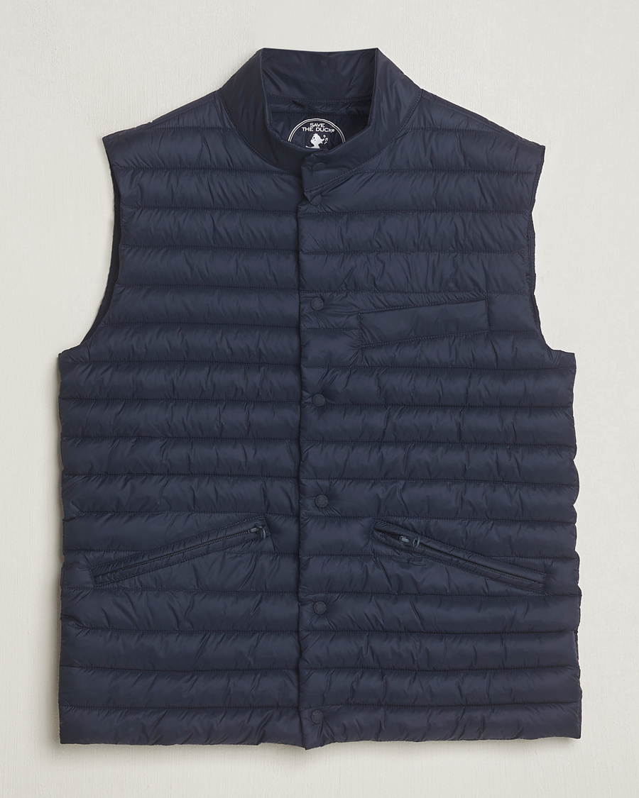 Heren | Jassen | Save The Duck | Aiko Lightweigt Padded Vest Blue Black