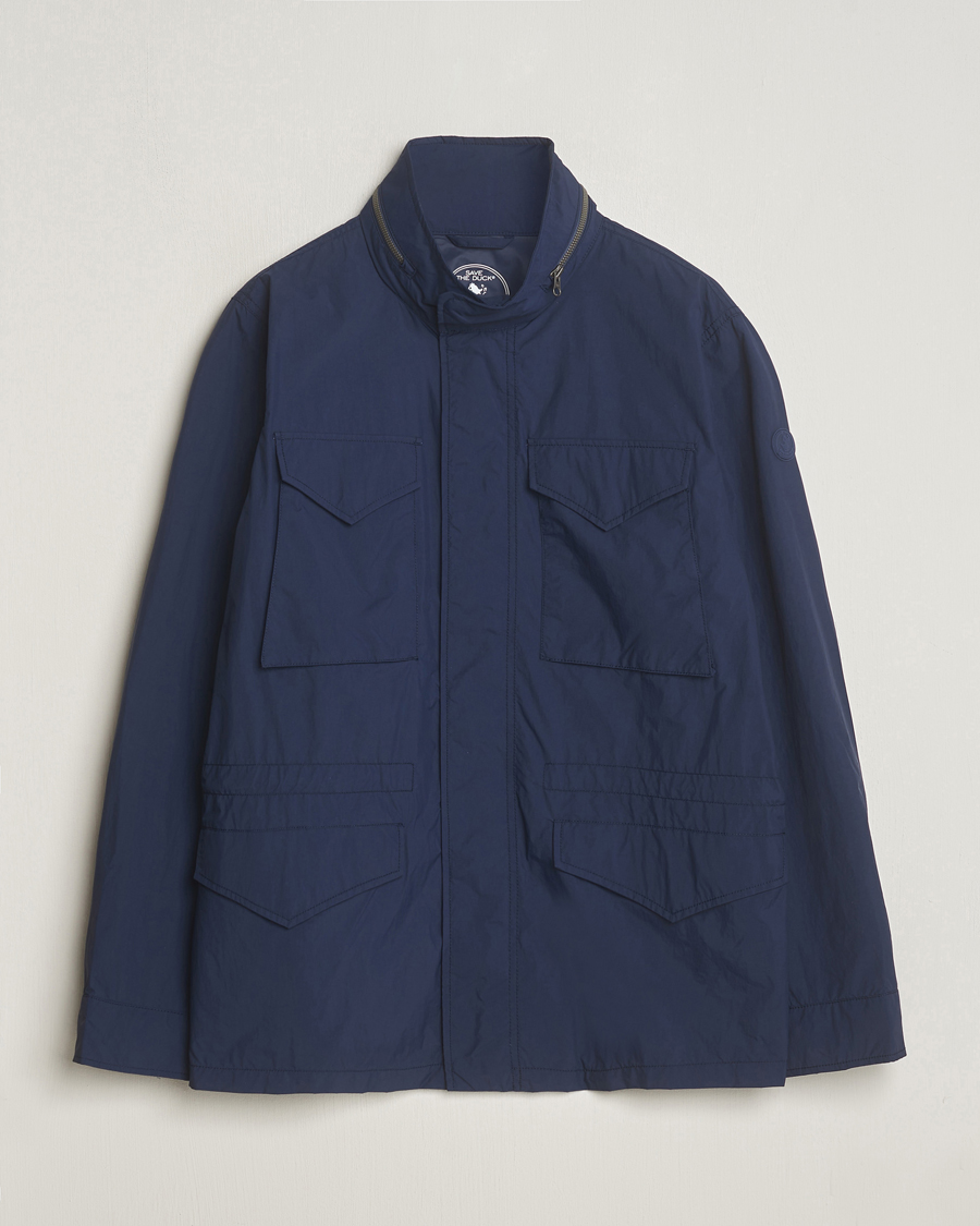 Heren | Jassen | Save The Duck | Mako Water Repellent Nylon Field Jacket Navy Blue