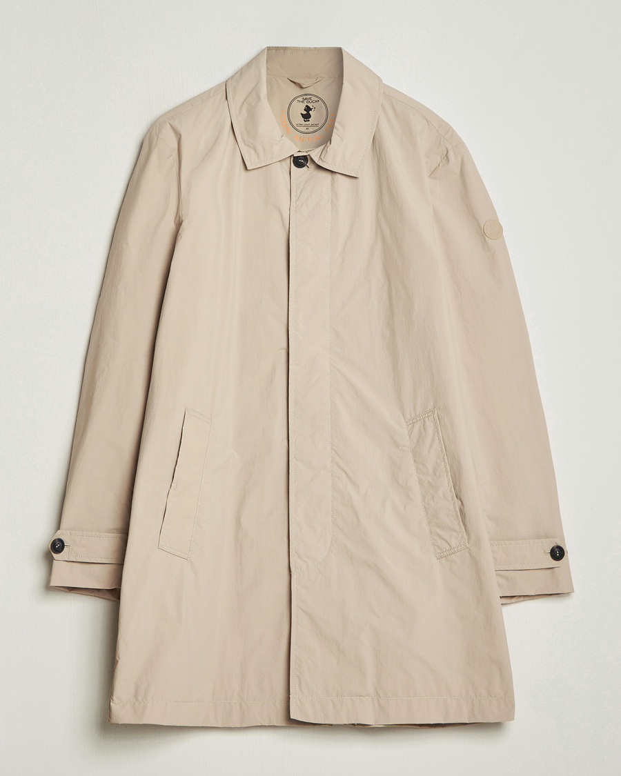 Heren | Jassen | Save The Duck | Rhys Water Repellent Nylon Coat Stone Beige