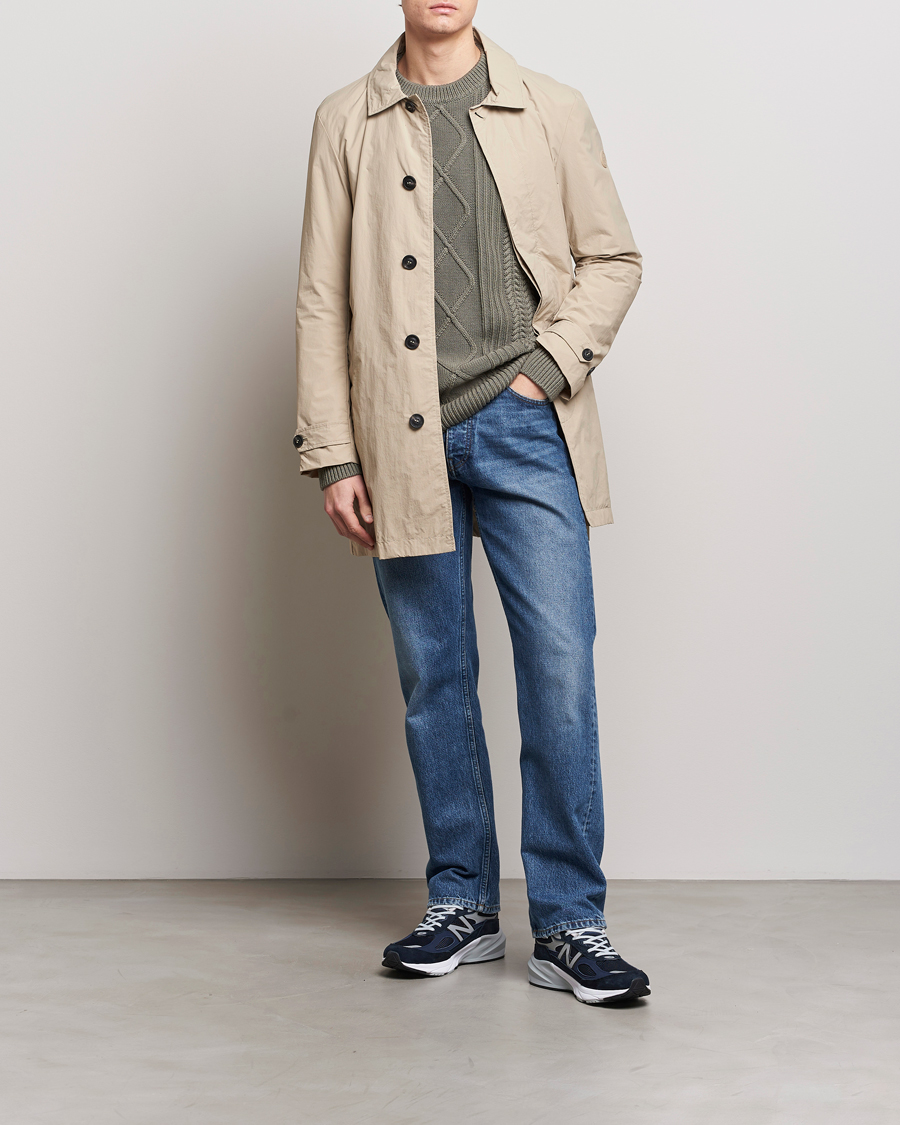 Heren | Jassen | Save The Duck | Rhys Water Repellent Nylon Coat Stone Beige