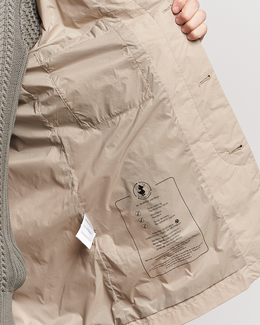 Heren | Jassen | Save The Duck | Rhys Water Repellent Nylon Coat Stone Beige