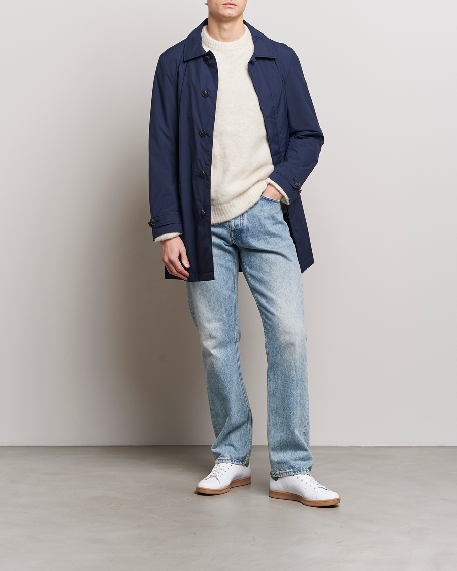 Heren | Jassen | Save The Duck | Rhys Water Repellent Nylon Coat Navy Blue