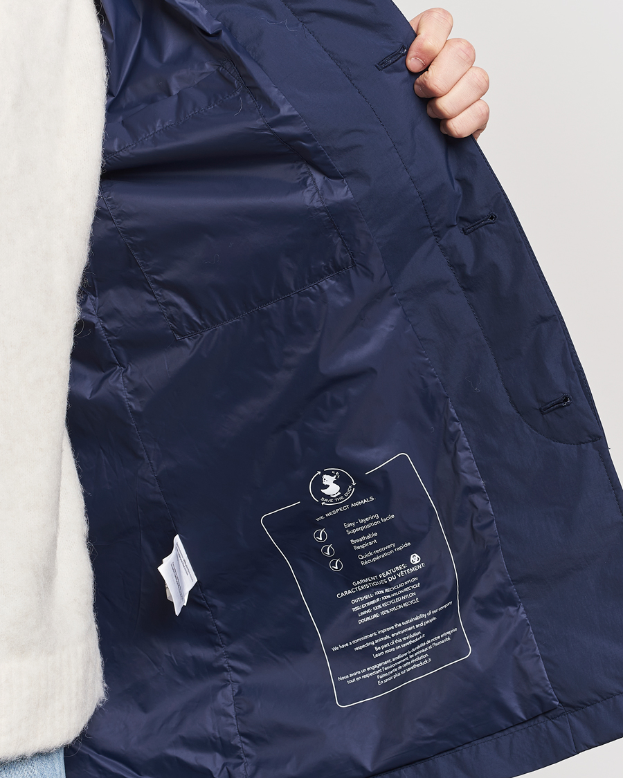 Heren | Jassen | Save The Duck | Rhys Water Repellent Nylon Coat Navy Blue
