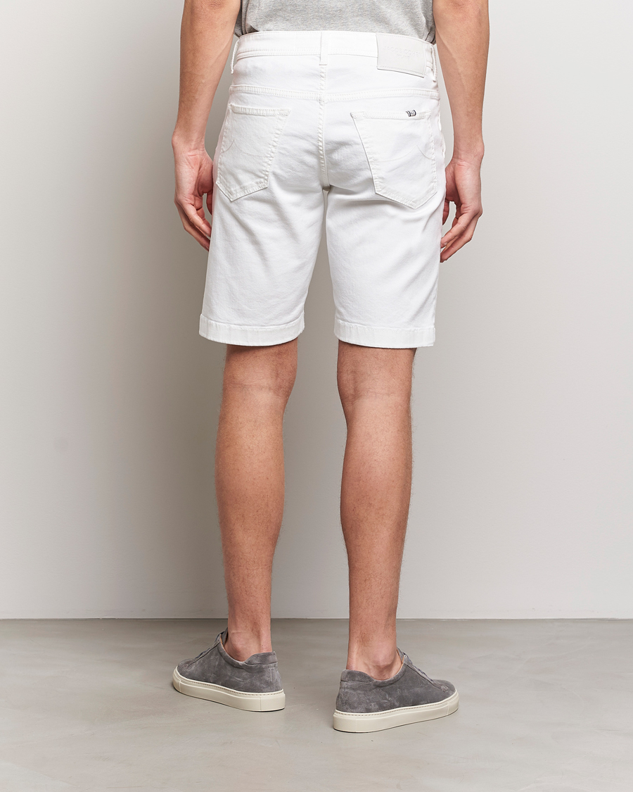 Heren | Korte broek | Jacob Cohën | Lou Stretch Denim Shorts White