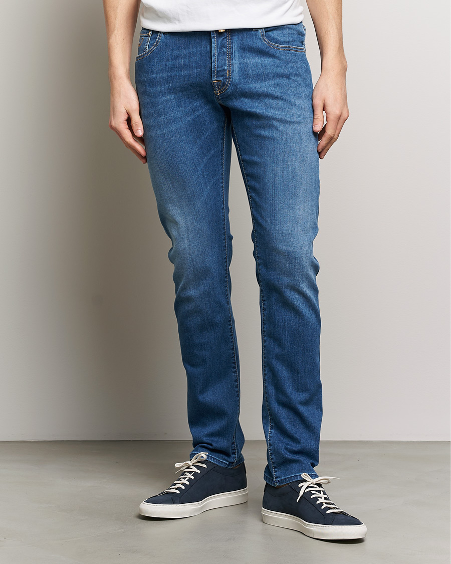 Men | Slim fit | Jacob Cohën | Nick Slim Fit Stretch Jeans Mid Blue