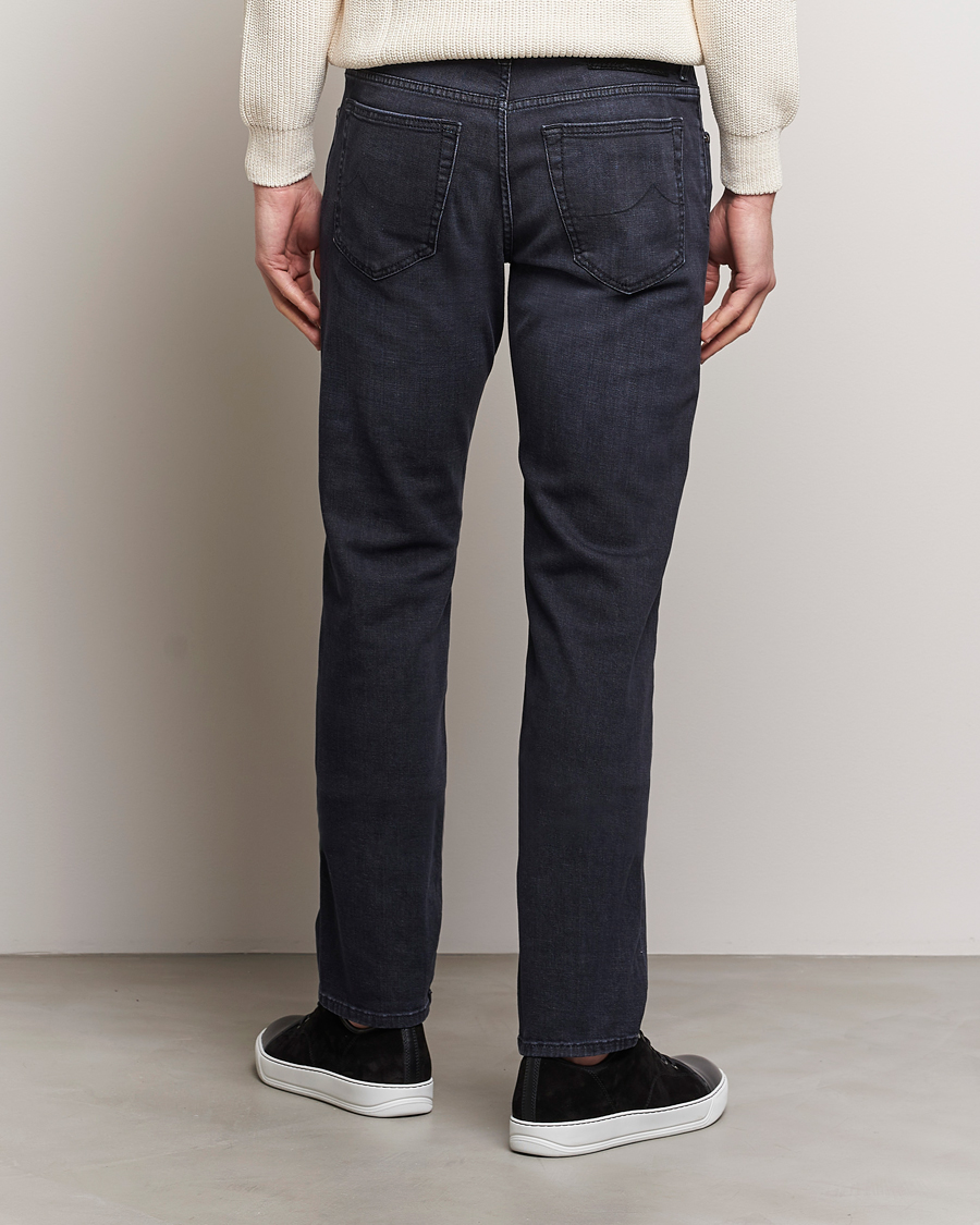 Heren | Jeans | Jacob Cohën | Bard Slim Fit Stretch Jeans Grey Black