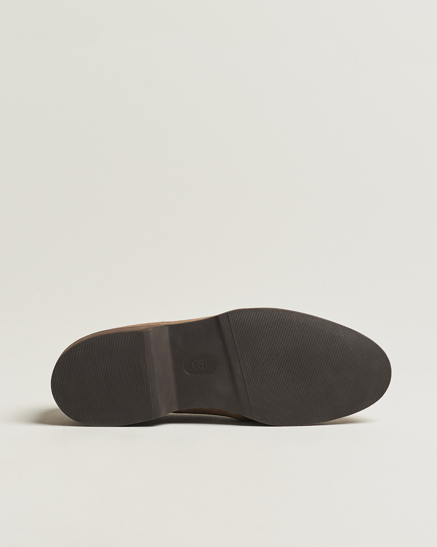 Heren | Crockett & Jones Falmouth Deck Shoes Khaki Suede | Crockett & Jones | Falmouth Deck Shoes Khaki Suede