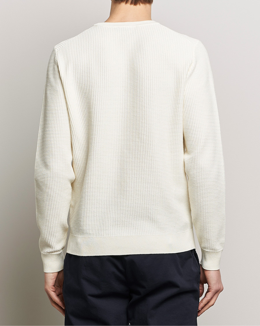 Heren | Truien | Stenströms | Organic Cotton Crew Neck White