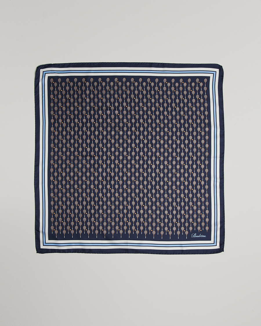 Heren | Stenströms Silk Tennis Bandana Navy | Stenströms | Silk Tennis Bandana Navy