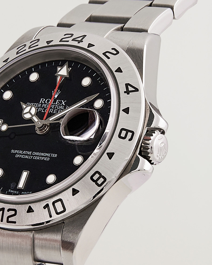 Heren | Rolex Pre-Owned Explorer II 16570 Black | Rolex Pre-Owned | Explorer II 16570 Black