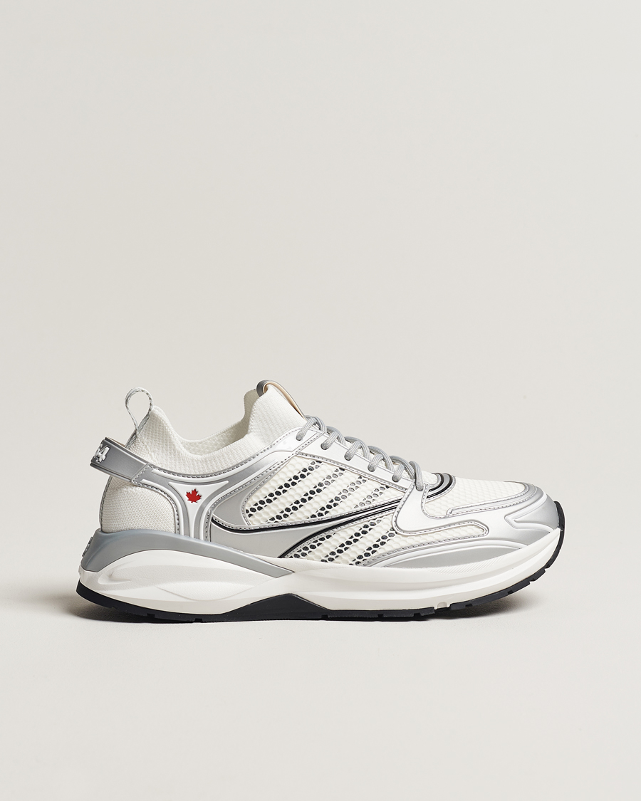 Heren | Dsquared2 Dash Sneaker White/Silver | Dsquared2 | Dash Sneaker White/Silver