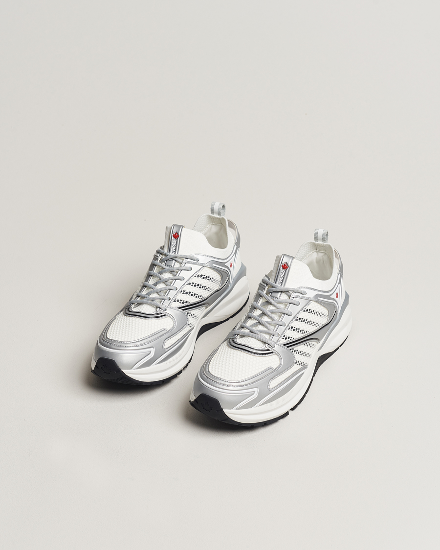 Heren | Witte sneakers | Dsquared2 | Dash Sneaker White/Silver