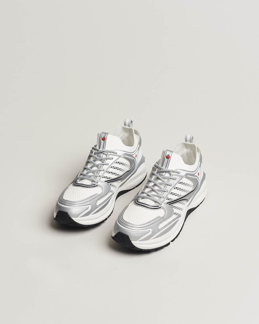 Heren | Dsquared2 Dash Sneaker White/Silver | Dsquared2 | Dash Sneaker White/Silver