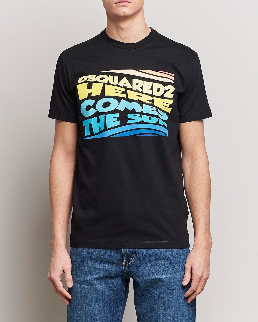 Heren | Zwarte T-shirts | Dsquared2 | Cool Fit Crew Neck T-Shirt Black