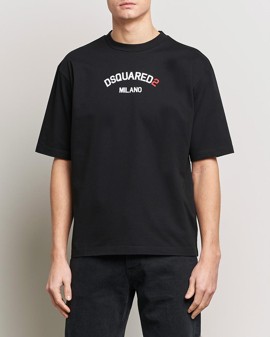 Heren |  | Dsquared2 | Loose Fit Crew Neck T-Shirt Black