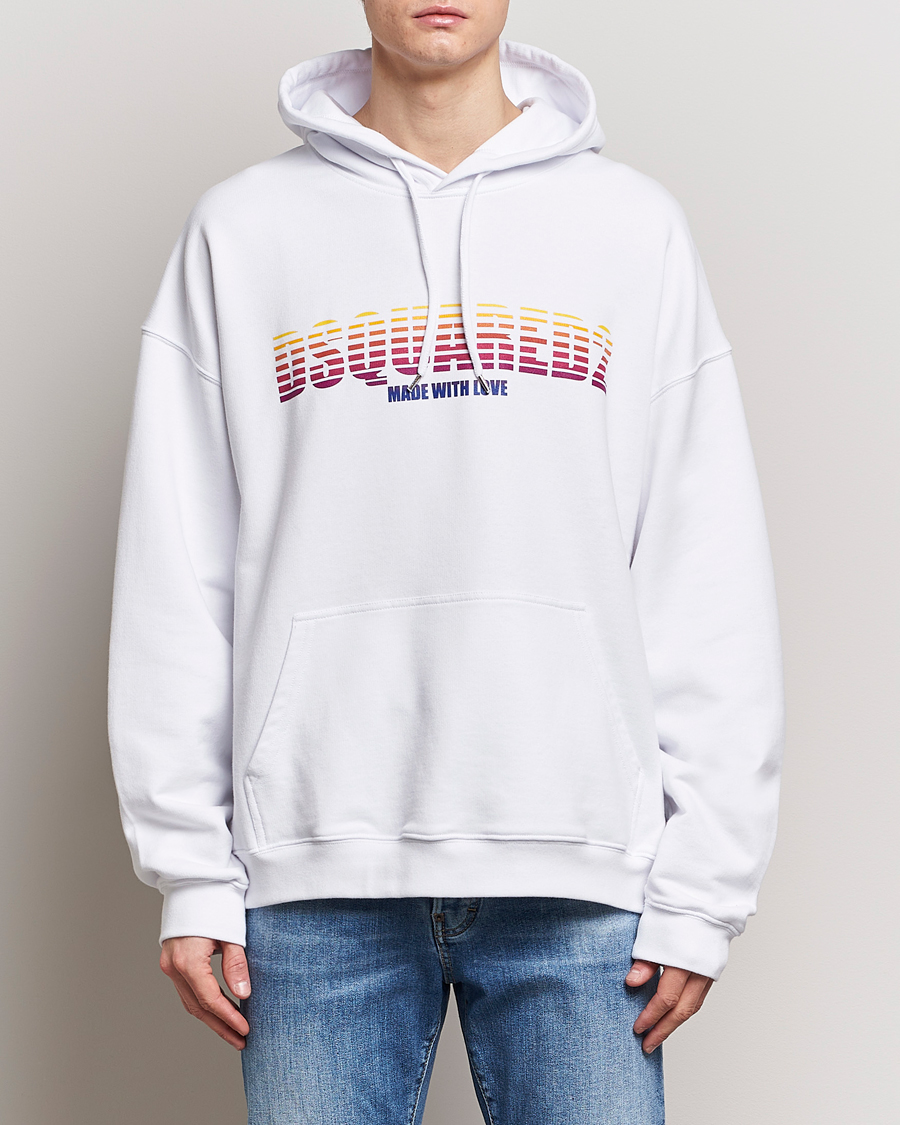 Heren | Truien | Dsquared2 | Loose Fit Hoodie White