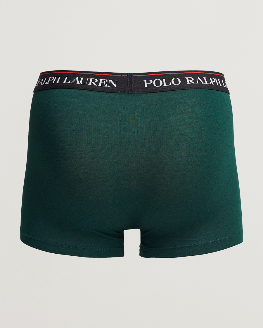 Heren | | Polo Ralph Lauren | 3-Pack Cotton Stretch Trunk Red/Black PP/Hunter Green