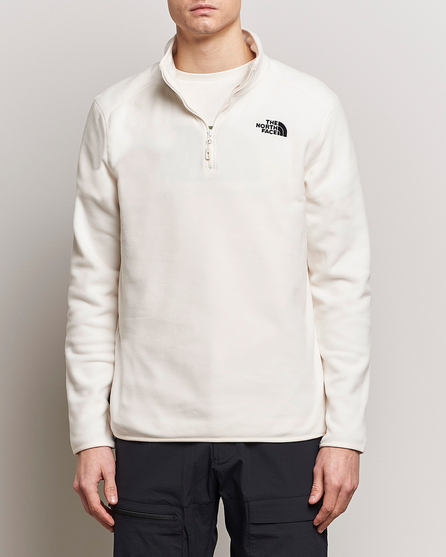 Heren | The North Face | The North Face | Glacier 1/4 Zip Fleece White Dune