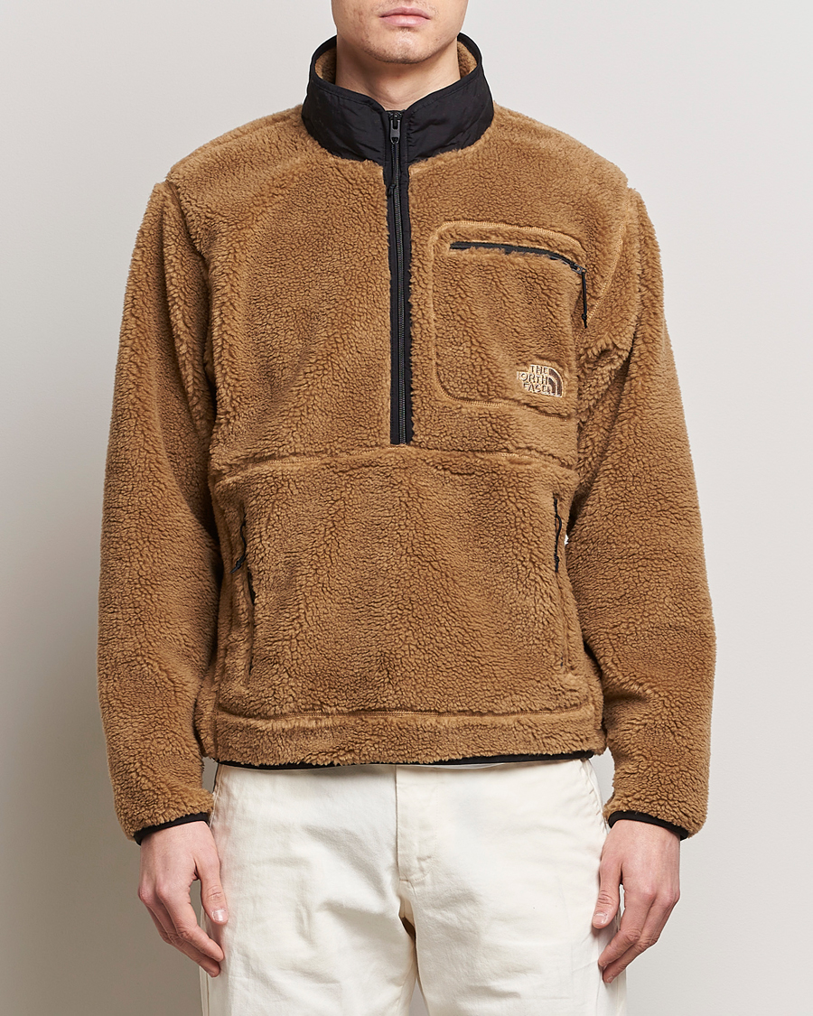 Heren |  | The North Face | Heritage Fleece Half Zip Utility Brown