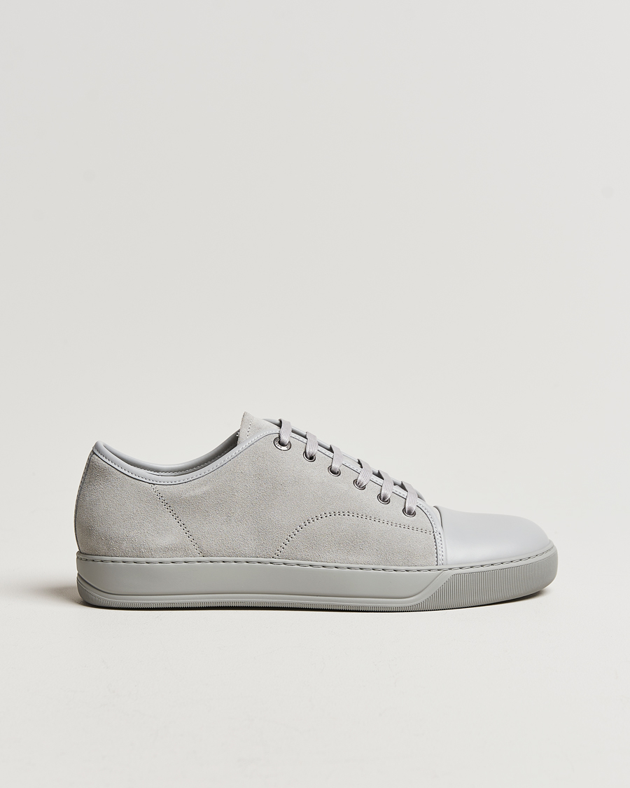 Heren |  | Lanvin | Nappa Cap Toe Sneaker Light Grey