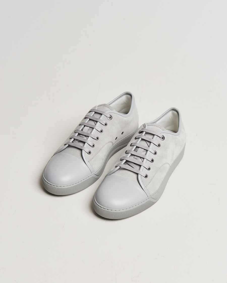 Men |  | Lanvin | Nappa Cap Toe Sneaker Light Grey