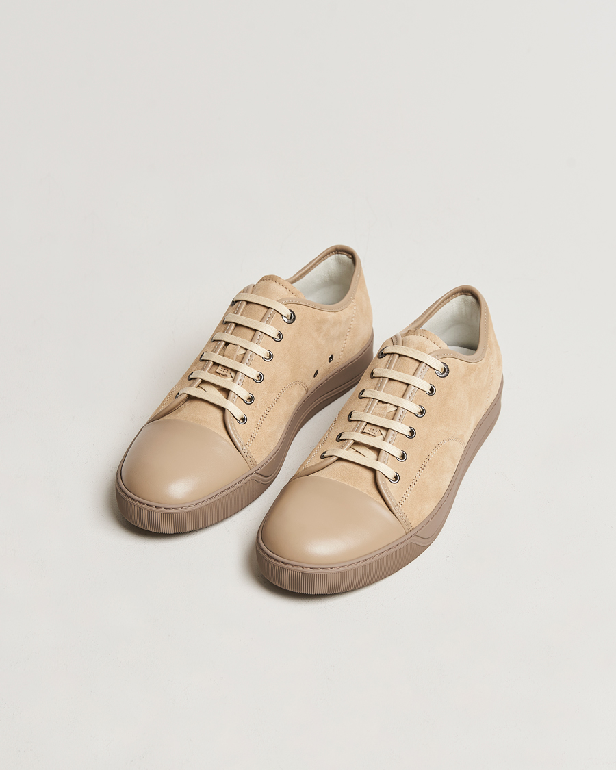 Heren | Schoenen | Lanvin | Nappa Cap Toe Sneaker Light Brown