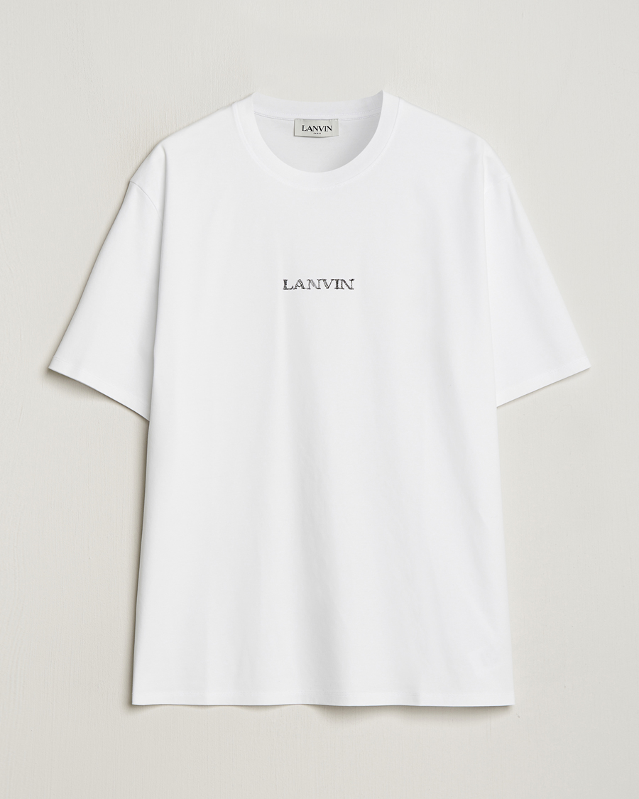 Heren | T-shirts | Lanvin | Embroidered Logo T-Shirt White