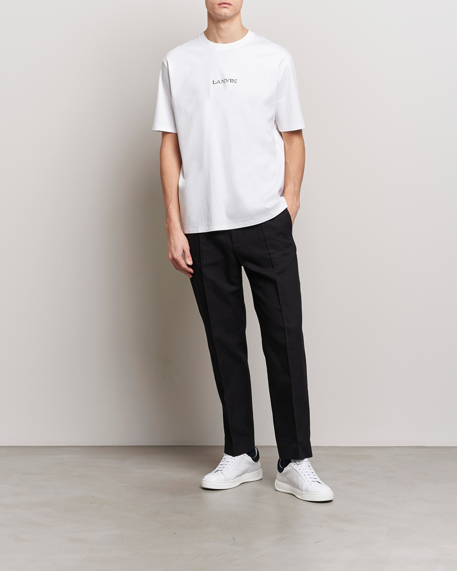 Heren | T-shirts | Lanvin | Embroidered Logo T-Shirt White