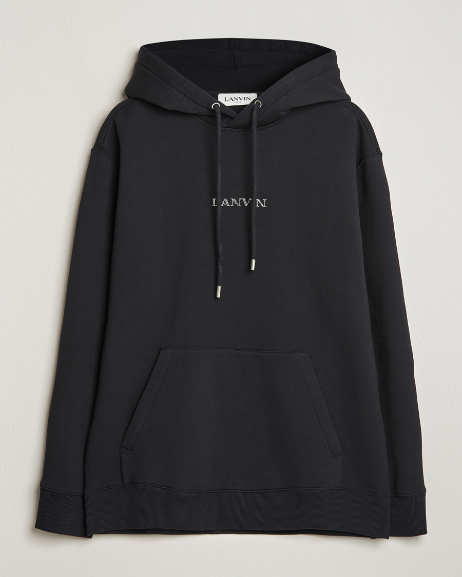 Heren | Truien | Lanvin | Embroidered Logo Hoodie Black