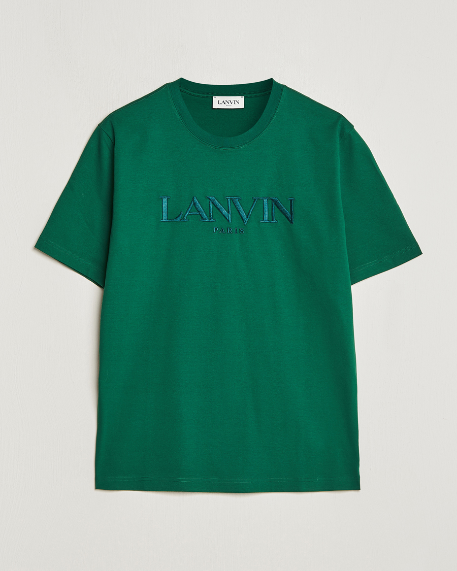 Heren | T-shirts | Lanvin | Paris Classic Logo T-Shirt Bottle Green