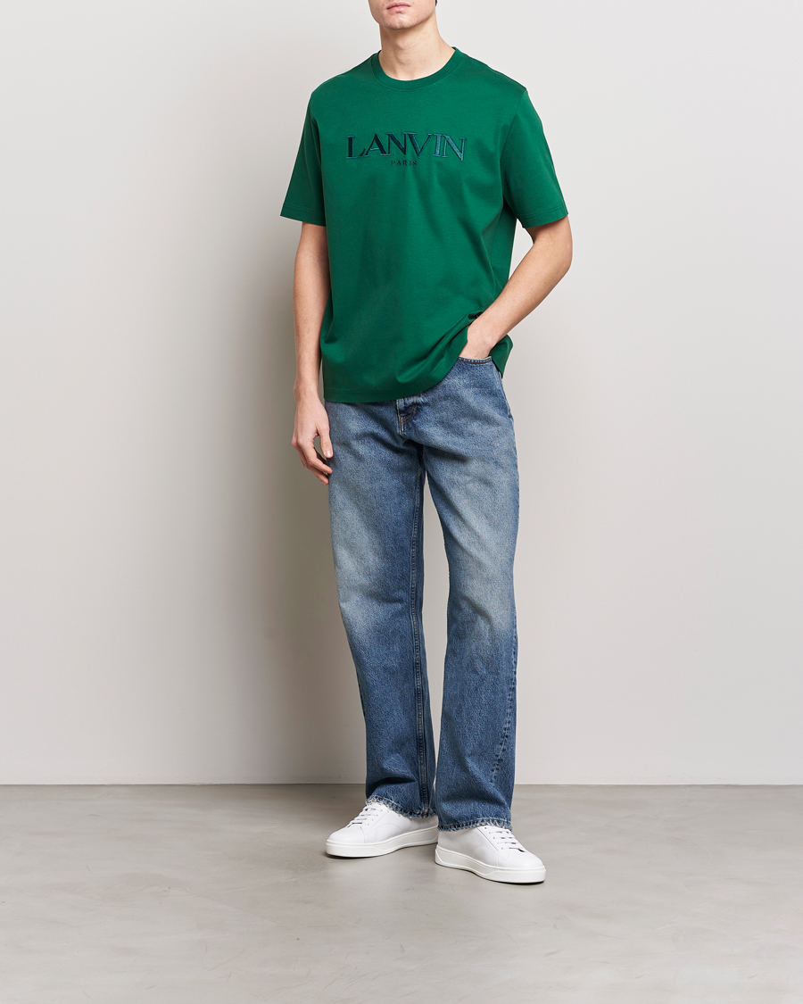 Heren | T-shirts | Lanvin | Paris Classic Logo T-Shirt Bottle Green