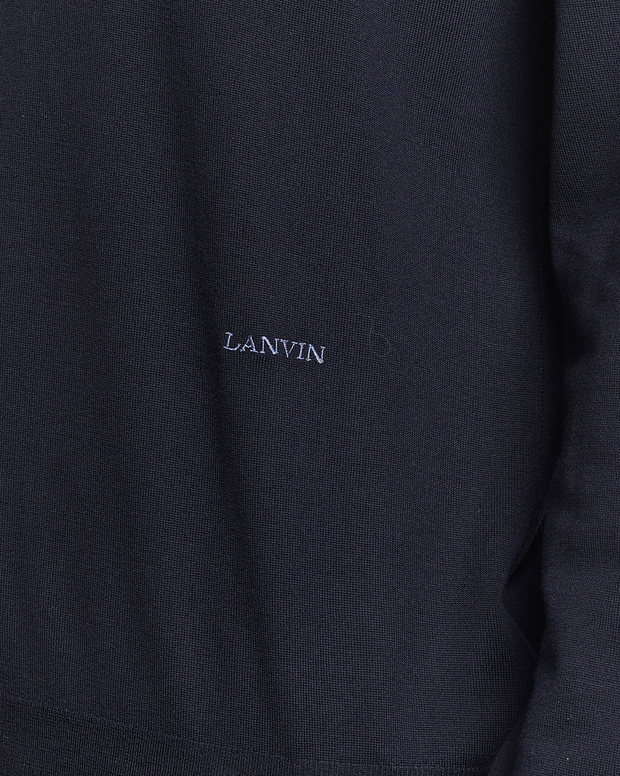 Heren | Truien | Lanvin | Merino Wool Knitted Polo Thunder