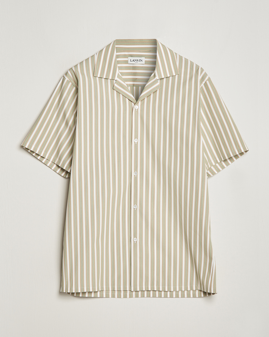 Heren | Overhemden | Lanvin | Short Sleeve Camp Shirt Green