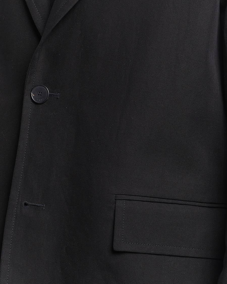 Heren | Blazers | Lanvin | Deconstructed Cotton/Linen Blazer Black
