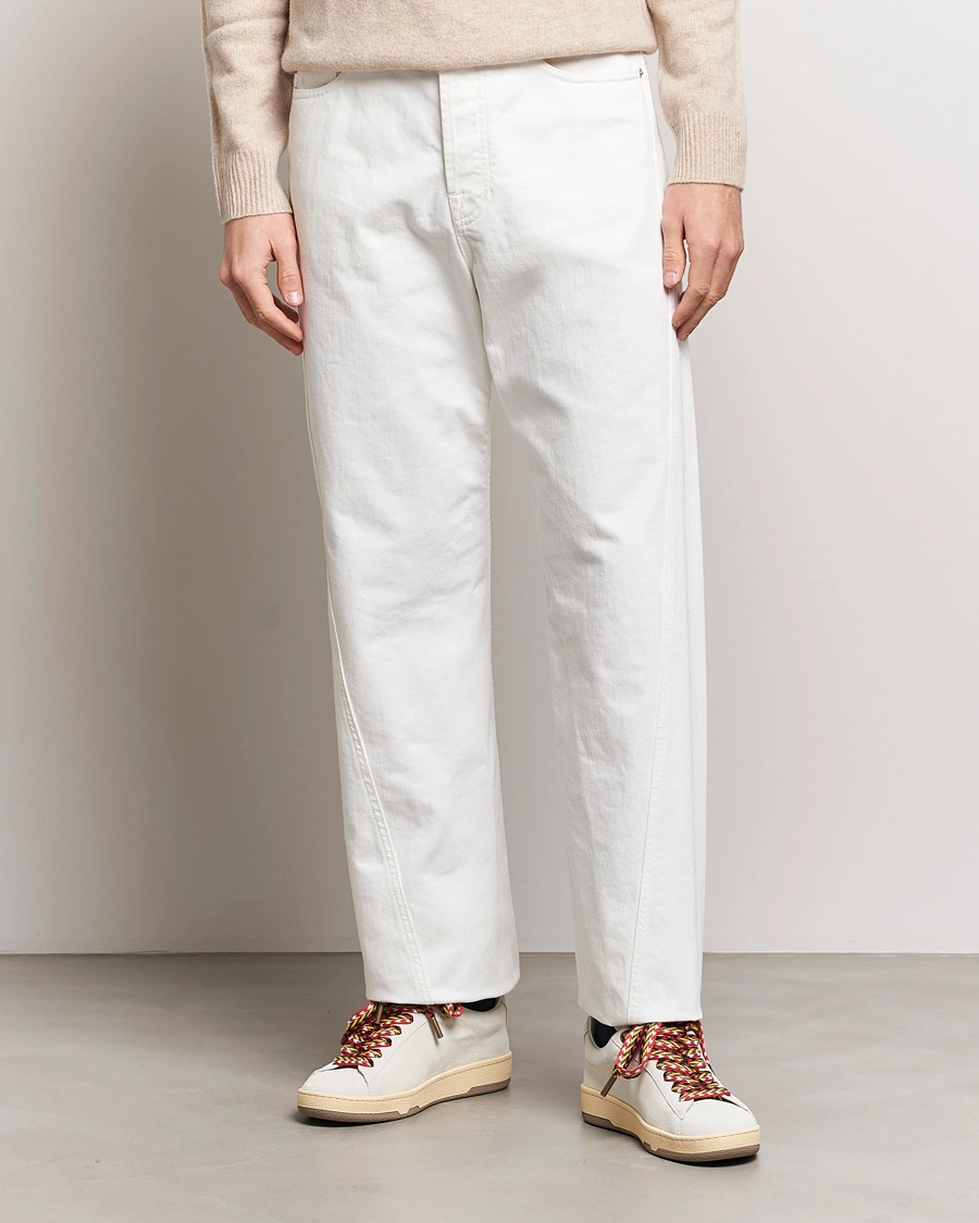 Heren |  | Lanvin | Regular Fit 5-Pocket Pants Optic White