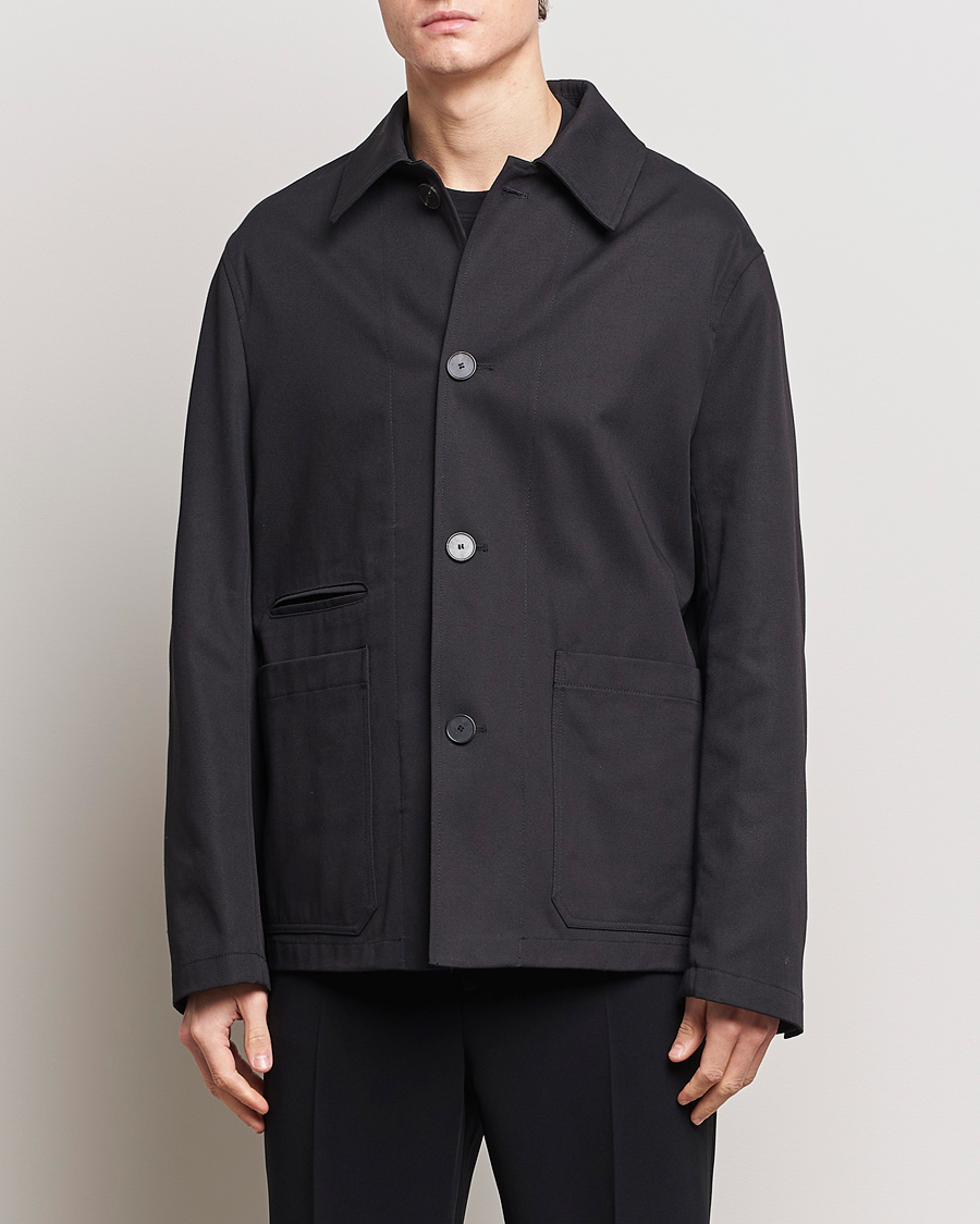 Heren | Lanvin | Lanvin | Cotton Work Jacket Black