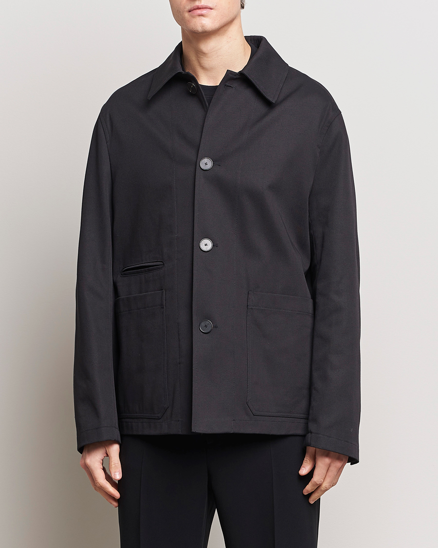 Heren | Hedendaagse jassen | Lanvin | Cotton Work Jacket Black