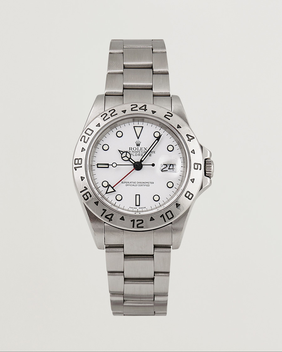 Heren | Rolex Pre-Owned Explorer II 16570 Silver | Rolex Pre-Owned | Explorer II 16570 Silver