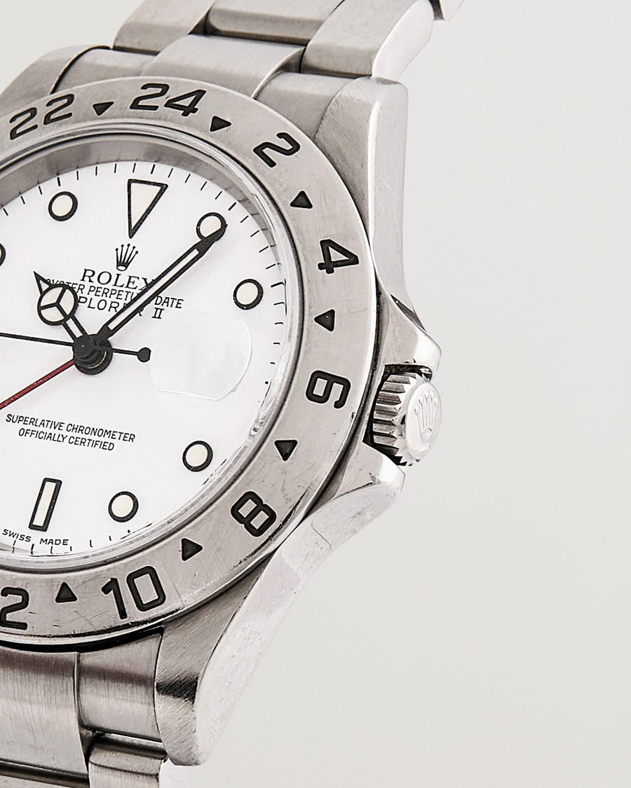 Heren | Rolex Pre-Owned Explorer II 16570 Silver | Rolex Pre-Owned | Explorer II 16570 Silver