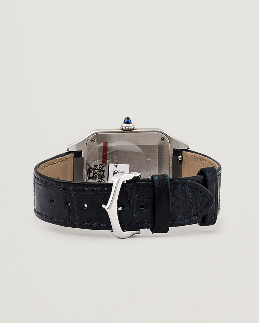 Heren | Cartier Pre-Owned Santos Dumont WSSA0022 Silver | Cartier Pre-Owned | Santos Dumont WSSA0022 Silver