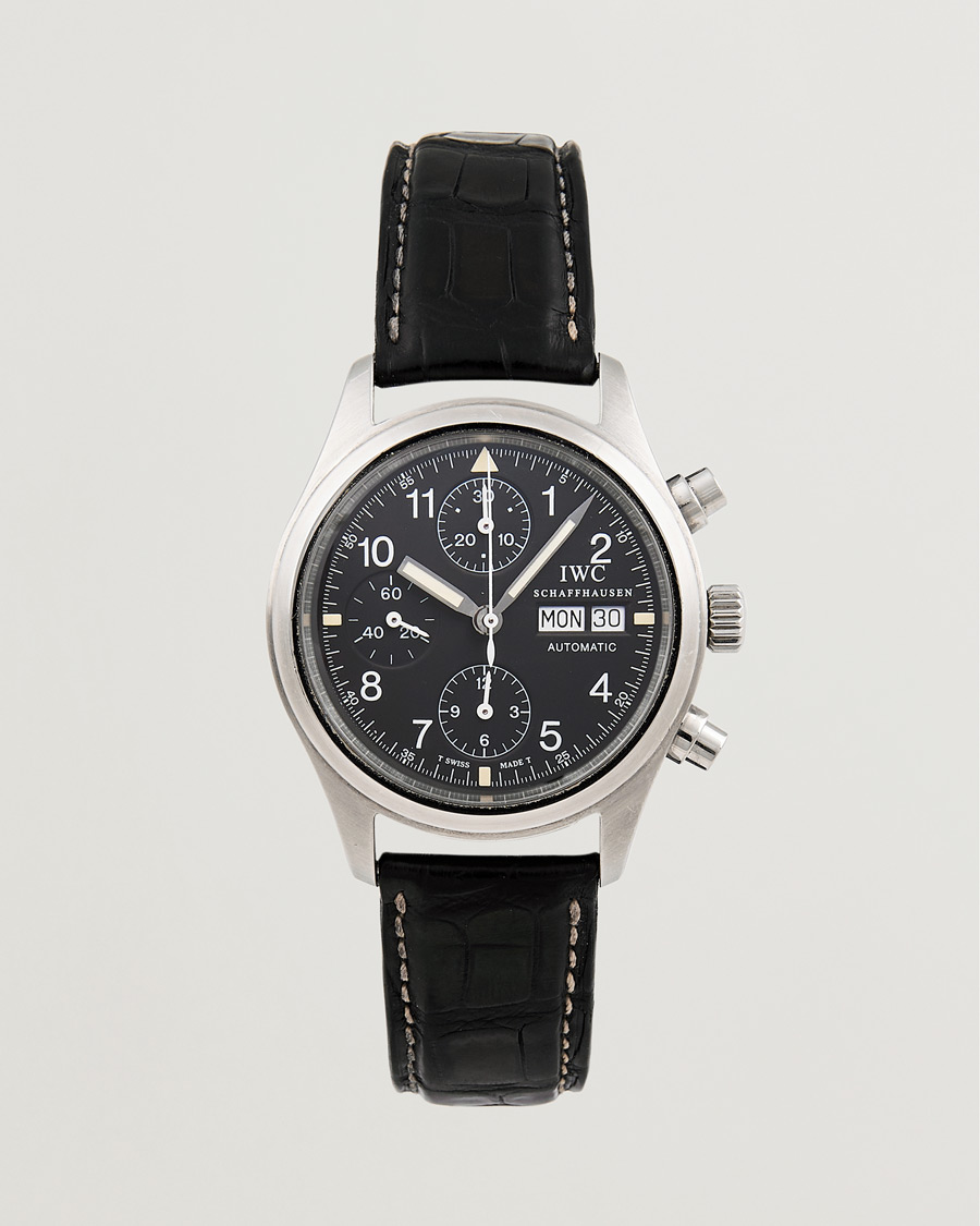 Heren | IWC Pre-Owned Pilot Chronograph IW3706 Silver | IWC Pre-Owned | Pilot Chronograph IW3706 Silver
